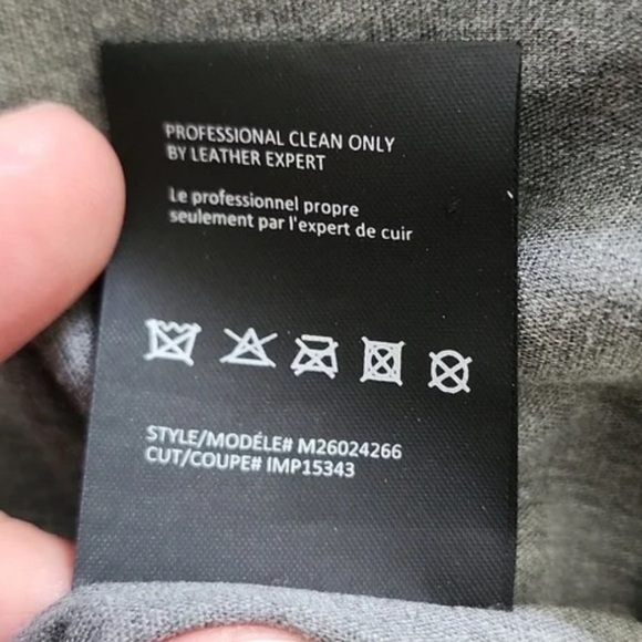 VINCE. Grey brown leather bomber jacket w hood size large women’s hooded bomber - Picture 5 of 6